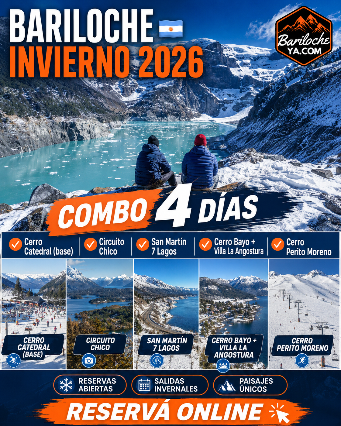 COMBO INVIERNO - 4 Días de excursiones / tours